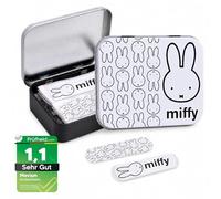 Miffy Children's Plaster Licensed Product - Metal Box - 24 Plasters - Beautiful Design Plaster Storage Box for Children - Suitable for Backpack - Handbag