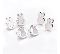 Miffy Earring Stud Set MFES0013 - Distinctive Detail | Acotis - Alloy / Copper / Aluminium