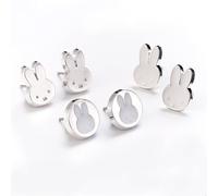 Miffy Earring Stud Set MFES0013 - Distinctive Detail | Acotis - Alloy / Copper / Aluminium