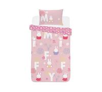 Miffy Floral Single Duvet Cover And Pillowcase Set
