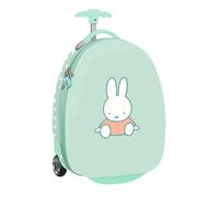 MIFFY FRIENDS - Cabin Trolley 16 Inches, Suitcase with Wheels, Security Lock, Lightweight Suitcase, 28 x 23 x 43 cm, baby blue, M, Casual