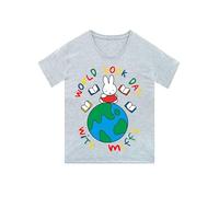 Miffy Girl's Mfts8732 T-Shirt, Grey, 3-4 anni