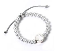 Miffy White Beaded Bracelet with Charm MFB00005 - Refined - Alloy / Copper / Aluminium