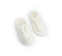 Vanilla Underground Miffy White 3D Character Face Mule Slippers | Fluffy Indoor Lounging Footwear for Women | Comfortable Home Slippers with Cartoon Design | Miffy Merch