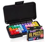 MIFKLMV 3D Brain Teaser Puzzle, IQ Puzzle Games Compatible with IQ Puzzles Set with 200 Challenges, Travel Game for Adults and Kids