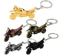 MIFKLMV 5pcs Metal Keychain Men's Motorcycle Keyring Motorcycle Cool Silver Metal Charm Car Keyring Keychain Gift Men’s Keyrings