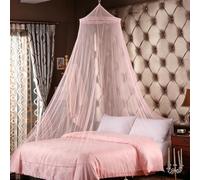 MIFKLMV Bed Canopy for Girls, Children Mosquito Net Nursery Decorations, House Bed Canopy, Mosquito Net Play Tent for Children's Room, Hanging Bed Net Cover For Girls Room Decor, Pink