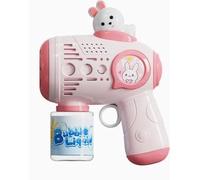 MIFKLMV Bubble Guns Kit for Kids, Automatic Bubble Machine for Kids, Portable Bubble Making Toys with Lights, Outdoor Garden Wedding Party Bubble Maker Present for Boys Girls-E