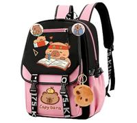 MIFKLMV Capybara Backpack Children's School Bookbag Travel Rucksack Capybara School BagLarge Capacity Travel Rucksack Student School Bookbag for Kids Boys Girls-B
