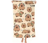 MIFKLMV Capybara Beach Towel Quick Dry Microfibre Beach Towel Swim Yoga Pool Beach Accessories for Adults Women Men Beach Essentials Accessories Vacation Gift 140x70cm