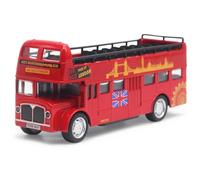 MIFKLMV Classic Bus Double Decker Red Bus Models Toy, Alloy Diecast Pull Back Alloy Toy Vehicles,Metal Die Cast Free Wheeling Action Toy,Models City Cars Accessories ModelsToy for Kids and Collectors