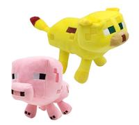 MIFKLMV Mine craf Pig Plush Toy,Cute TNT Simulation Game Plushies Stuffed Doll,Stuffed Animal Plush Toy ,Inspired by Video Game Theme Doll, Collectible Toy Gifts for Kids & Fans
