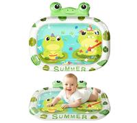 MIFKLMV New Inflatable Tummy Time Mat, Premium Baby Water Play Mat, Portable Water Mats for Infants and Toddlers Baby Toys for 3 to 24 Months, Strengthen Your Baby's Muscles, Frog