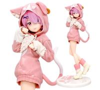 MIFKLMV Ra-m Action Figure, Anime Figure Ra-m，Re,Zero, Starting Life in Another World，8.2 Inch PVC Action Girl Figurine Toys Collectible Model Indoor Decoration Ornaments Gifts - Pink