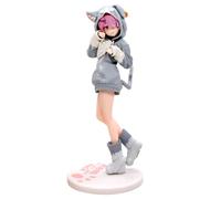 MIFKLMV Ra-m Action Figure, Re,Zero, Starting Life in Another World, Anime Ra-m Figure Toys Collectible Model, 8.2 Inch Pvc Figurines Wearing Catwoman Costumes, Collectible Gift for Anime Fans