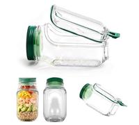 MIFKLMV Salad Pod Leakproof Salad Jar with Side Opening Container for Lunch Reusable Salad Bowl Portable Lunch Box for School Office Picnic Travel