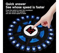 MIFKLMV Word Game Family Board Games, Quick Thinking Letter Pressing Game, 24 Letters Pressing Games, Words Board for Kids & Adults, 2-8 Players,Christmas & Birthday Gifts, Blue