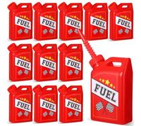 Mifoci 12 Pack Race Car Fuel Can Cups Set 11 oz Fuel Can Drinking Cups with Straw Racing Theme Birthday Party Favor for Kids Racing Car Theme Birthday Party Baby Shower Supplies