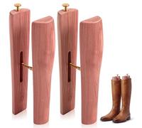 Mifoci 14'' 12''cedar Boot Tree Shaft Shaper Tall Boots Stretcher Insert Shape Holders 100% Natural Cedar for Men & Women, Wood Color, 12 Inch