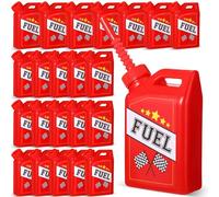 Mifoci 24 Pack Race Car Fuel Can Cups Set 11 oz Fuel Can Drinking Cups with Straw Racing Theme Birthday Party Favor for Kids Racing Car Theme Birthday Party Baby Shower Supplies