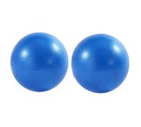 Mifull 25cm Soft Pilates Exercise Gym Ball - Fitness Ball - Inflatable Gym Ball - Fitness Balance Ball for Yoga, Pilates, and Physical Therapy - for Enhanced Stability and Core Strength (Blue, 2Pcs)