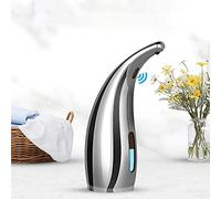 MIFULY Soap Dispenser Automatic, Touchless Liquid Soap Dispenser, with Infrared Motion Sensor, Waterproof, Silver, 300ml/11oz
