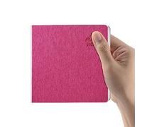 Mifuner Rosered Hardcover Sketchbook Square Hardbound Sketch Journal 4.7 x 4.7 Inch 42 Sheets Art Book 250GSM Ultra Smooth Paper Ideal for Pencils,Water Color Pen,Marker Pen