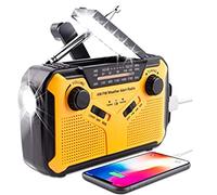 Mify Solar Radio, Survival Hand Crank Dynamo AM/FM Emergency Weather Radio, with Rechargeable USB Phone Charger, Weather Radio ,Flashlight, use for Household and Outdoor Camping, Hiking