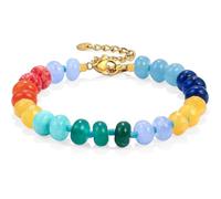 MIFYNN Colorful Chunky Beaded Bracelets for Women Trendy Multicolor Large Resin Beads Bracelets Boho Summer Statement Bracelet Fashion Charm Summer Accessory for Vacation Holiday
