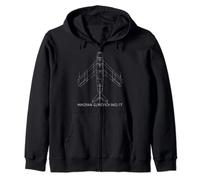 MiG-17 Plane Russian Fighter Jet Warplane Gift Zip Hoodie
