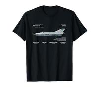 MiG-21 Fighter Jet - Cold War Soviet Aircraft Design T-Shirt
