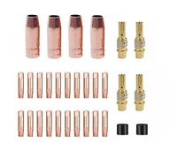 Mig 30-Pack MB15 15AK Welding Gun Accessory Kit ;Welding Contact Tips 0.8mm,Gas Nozzle/Contact Tip Holder Fit MIG Co2 Welding Torch, Copper (0.8mm Accessory Kit)