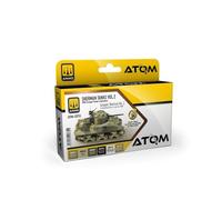 MIG Atom Sherman Tanks Vol.2 Acrylic Paint Set Ammo 20735