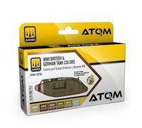 Mig Jimenez AMMO by Set ATOM-20760 British and German Colours of the First World War, 6 Acrylic Paints