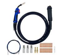 MIG MAG MB15 15AK CO² Welding Torch, 150 Amp Welder Gun with Euro Central Connection, Welding Torch (3M) and 27 pcs Welding Accessory Kit, for Welding Machine (3M)