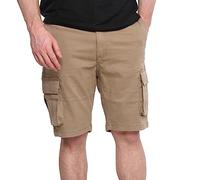 MIG MUD ICE GRAVEL Mens Cargo Chino Work & Casual Shorts - Cotton Elasticated Cargo Shorts, Regular Slim Fit Mens Chinos Khaki