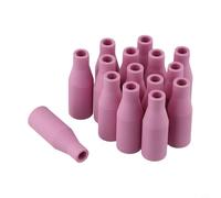 MIG Torch Nozzles 15-Pack for 15AK, MB15, 14AK for - High Thermal Conductivity Welding Nozzles Compatible with LUX Merkle GYS Telwin EWM for - Pink Standard