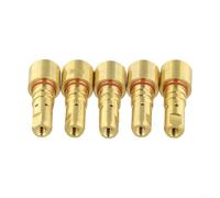 Mig Welder Gas Diffuser for Lincoln For Magnum Pro 250A 350A, Brass Nozzle Replacement Part KP2746-1, Stable Gas Flow with Sealing Rings, 5-Pack