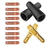 Mig Welder Nozzle Protective Sleeve Kp1939-1 Brass Plastic | Replacement Part for Welding Nozzle and Mig Tools, Simple Installation and Removal, Reliable Protection