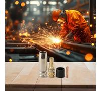 MIG Welder Nozzles Kit, 20Pcs Consumable Tips & Holders for 15AK Torch, 180A Gas Nozzle Set with Wrench