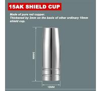 Mig Welder Tip Set 7pcs for Mb15 for 15ak Torch 0.6/0.8/0.9 Over 1.0/1.2mm Having Protective Nozzle Plus Tip Holder Compatible Having Rilon Riland Jasic Mitech Chiry (0.6mm)