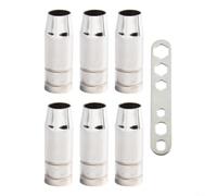 MIG Welding Conical Nozzle Consumables for 25AK MB25 Torch, Brass Gas Shroud, MAG Welder Accessories Kit with Spanner for Metalwork