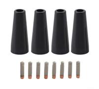 MIG Welding Consumables Kit 12PCS Gasless Nozzle Tips for MB15AK Torch - Brass Diffuser 0.8mm Wire Feed Accessory Set(0.8mm)