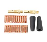 MIG Welding Kit 28pcs 0.1cm Flux Welding Tips Cored Gas Free Nozzles Gas Diffusers Set for Magnum 100L