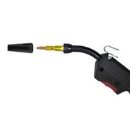 MIG Welding Nozzle Tip Kit 7pcs Copper Flux Core Tips and Diffuser Compatible with for Easy-Flux 125 Amp Welder 56355 56359 MB14AK Weld-Pak 100HD 125HD(0.6MM)