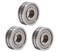 MIG Welding Wire Feeding Roll, 3PCS K-Type Knurled Roller for 0.8-1.0 mm Wire, Smooth Wire Feed, Bearing Steel Construction, Workshop & Industrial Use