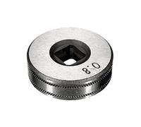 MIG Wire Feed Roller Drive Wheel Feeder V KNURLED Guide Welding 0.6/0.8/1.0mm (0.6/0.8-25mm Knurled)