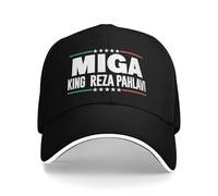 Miga King Reza-Pahlavi Make Iran Great Again Hat Trucker Cap for Men Women