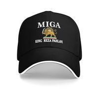 Miga King Reza-Pahlavi Make Iran Great Again Hat Trucker Cap for Men Women