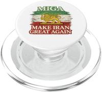 MIGA Make Iran Great Again Vintage Lion and Sun - Persian PopSockets PopGrip for MagSafe